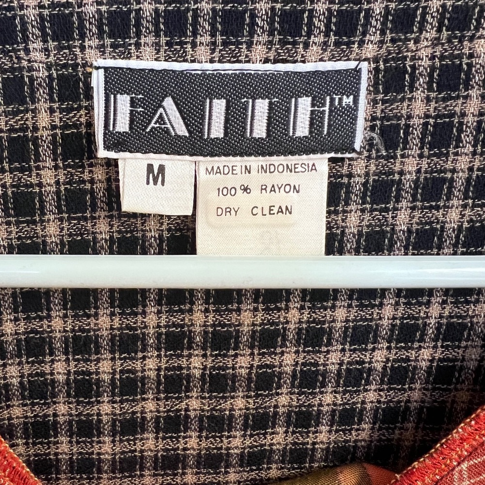 Vintage Faith Plaid Long Sleeve Top - Picture 3 of 4